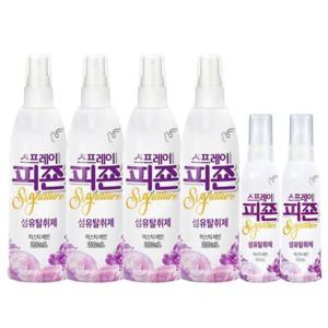 피죤 리치퍼퓸 섬유탈취제 80ml x 2 + 200ml x 4 - 미스틱레인