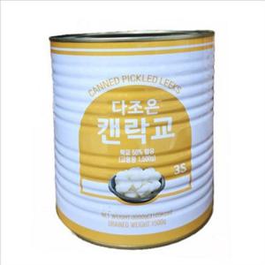 일식 캔락교 밑반찬 락교캔 3kg 식자재 업소용 대용량