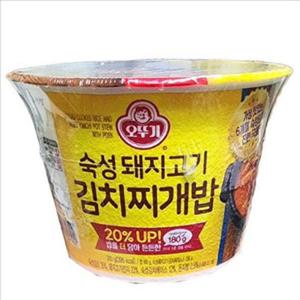 즉석 오뚜기 컵밥 숙성 김치 찌개 고기 세트 5개 한끼