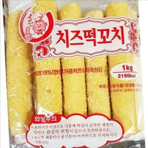 튀김용 냉동 치즈 떡 떡볶이 식자재 치즈 떡 식당 사리