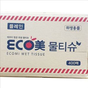 식당용 업소용 물티슈 프렌차이즈 식자재 물티슈 400매 에코미 티슈 용품