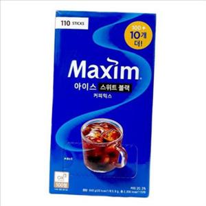 맥심 아이스 커피 스위트 맥심 블랙 커피 믹스 여름 110T
