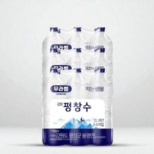 무라벨 생수 대용량 2L 18P 번들 생수 2리터 식음료 평창수