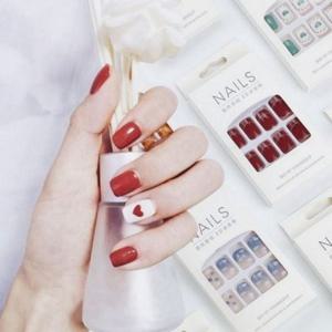 젤네일 셀프 네일 24PCS 스티커 붙이는 네일 데일리 손톱 아트