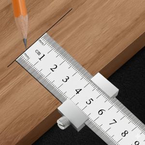 정밀 측정 마킹게이지 스틸자 100cm 철자 스토퍼