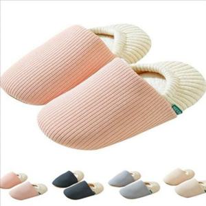 따뜻한 겨울 무소음 실내화 털 겨울 거실화 침실화 슬리퍼 니트