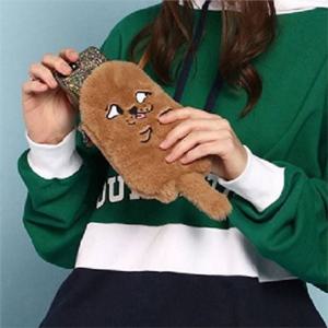 귀여운 동물 핸드폰 가방 스마트폰 포근한 핸드폰 가방 크로스 얼굴