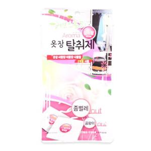 10개입 옷방 서랍장 냄새제거 로즈향 곰팡이 좀벌레 진드기 방지 탈취제