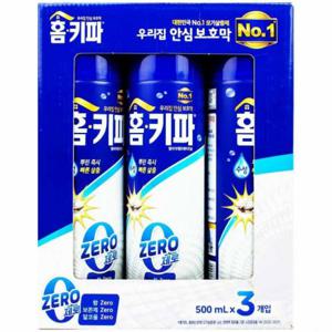 홈키파 엘비이 제로 제트 에어로솔 500ml x 3개입