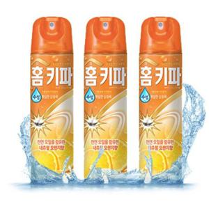 홈키파 수성 모기향 오렌지향 모기에어졸 3개