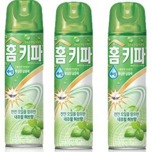 홈키파 뿌리는 모기약 제거 살충제 모기에어졸 허브향 3P 낚시 스프레이