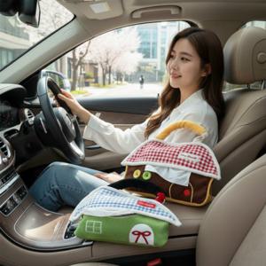 차량용 귀여운 자동차 휴지걸이 거치대 인테리어 소품 차량 뒷좌석 화장지 커버 홀더