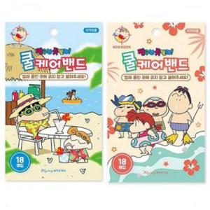 여름 겔밴드 4P 짱구는못말려 모기밴드 18매입 캠핑