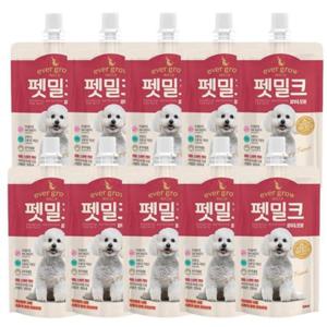 우유 강아지 피부 모발 10P 유산균 소화 영양 150ml