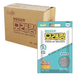 뽀로로N펫 모래킹 베이비파우다향 4LX6개