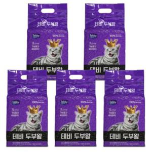 테비 두부왕 두부모래가는입자 베이비파우더 7LX5개