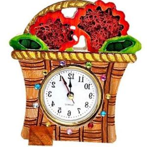 원목 카네이션 DIY 인테리어 시계 만들기 어버이날 선물 탁상 시계 키트