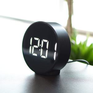 이케아 PLUGGET 플루게트 디지털 테이블 탁상시계 알람 블랙 밝기조절 전자시계 무소음