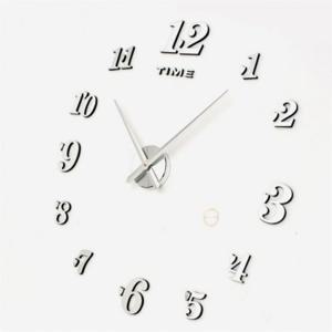 DIY 벽시계 실버 거실인테리어시계 붙이는벽시계 저소음벽시계