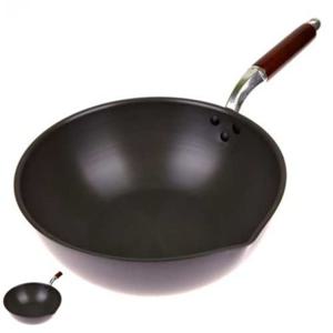 웍팬 궁중 고순도철재냄비 튀김냄비 업소용 논스틱 튀김솥 코팅 미니 경질북경팬 28cm