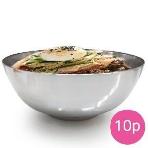 한국 냉면기 대10p 5095-10/ 볼 업소용 그릇 면기 냉면 라면 스텐그릇