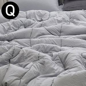 해피니 몽글몽글 소프트마이크로 피치가공 차렵이불 퀸 Q (그레이)