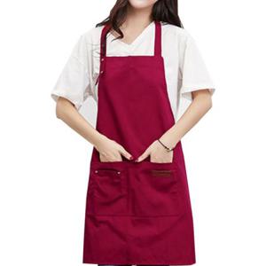 베이직 코튼 바리스타 앞치마 1P 레드