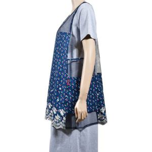 밑단 레이스자수 통기성 좋은 망사 앞치마 SN2205-0052