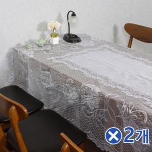 D 대형 레이스 테이블보 150x250cm 샐리가든x2개 홈카페