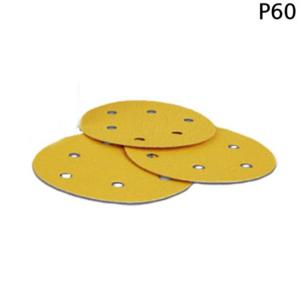 샌드페이퍼 100매입 60방 125mm 6H 샌딩페퍼 종이사포 샌드빼빠