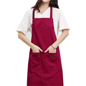 코튼 바리스타 앞치마 1P 레드 도예앞치마 플로리스트앞치마 미용실앞치마