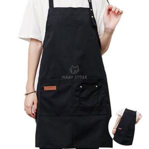 공방앞치마 가정용앞치마 여성앞치마 어린이집선생님앞치마 바리스타앞치마여성 코튼 앞치마 1P 블랙