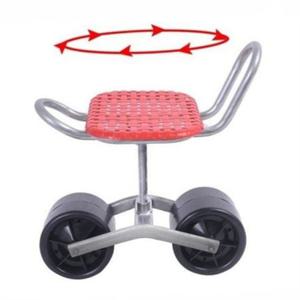 농업용 작업 의자 높이25~35cm 밭일용 작업 의자 농사용 수확용 바퀴형 고추 이동 접이식 작업대 정원용