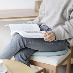 데일리 라운드 부드러운 메모리폼 고밀도 바른 북카페 공부 학생 쿠션 미용
