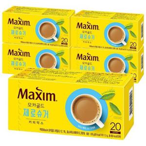 동서 맥심 모카골드 제로슈거 커피믹스 100T (20입x5개)