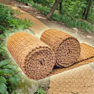 코아 야자매트 1.2Mx10M/야자수 보행 야외 공원 산책로 멍석 마대 등산로 주차장 코코넛 계단 미끄럼방지매