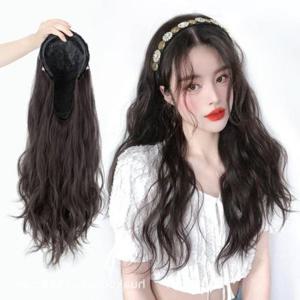 여자 여성 부분가발 패션 촬영소품 머리띠 긴가발 헤어밴드 활영 사진 띠
