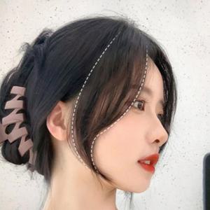 부분가발 헤어피스 인모 클립 사이드뱅 앞머리 여성
