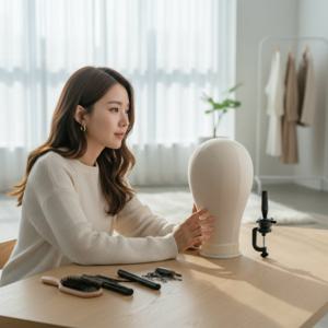가발용 캡 거치대 스탠드 보관대 지지받침대