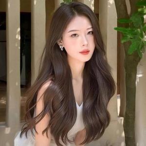 여성 장발 커트 연습용 웨이브 탑 매쉬 원터치 통가발