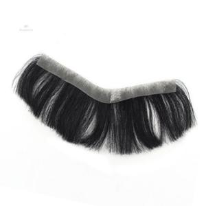 헤어라인 인모 가발 기장6cm 접착식가발 남자앞머리탈모 이마가발