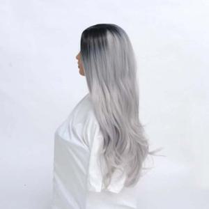 은발 투톤 긴머리 가발 코스튬가발 중년여성가발 여자패션가발