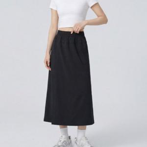 데일리 편한 밴딩 9부 와이드 스커트 팬츠 여성 치마바지