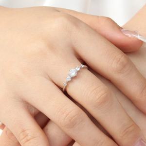 실버925 백금도금 메리샤인 오픈링 반지
