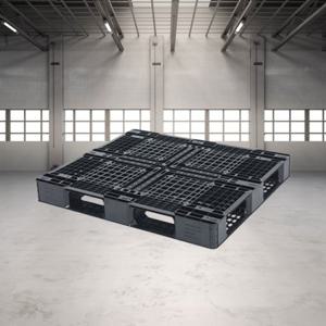 수출용 파렛트1200x1000x120 6.5kg 검정/경량용 플라스틱 파레트 프라스틱 빠레트 물류 창고 바닥 PVC 깔판