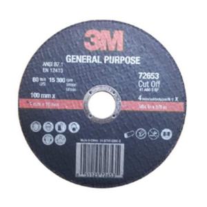 3M 보급형 절단석 4인치 100mm 25장 그라인더절단날 핸드그라인더절단석 그라인더절단