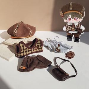 교복 피규어 솜인형 귀여운 의류 20cm 인형옷 6종 세트 복고풍 포스트맨 자켓 자켓솜