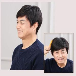 자연스러운 중년 남자가발 전체가발 통가발 스타일링용 남자인모가발 남자통가발 탈모가발