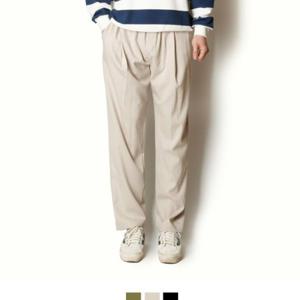 남자 밴딩 핀턱 슬랙스 여름 와이드핏 스트링 데일리 팬츠 긴바지 (반품불가)