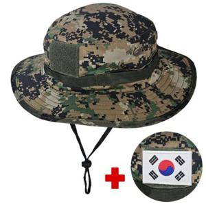 특전사 밀리터리 정글 모자 전술 군용 정글 모자 사계절 태극기